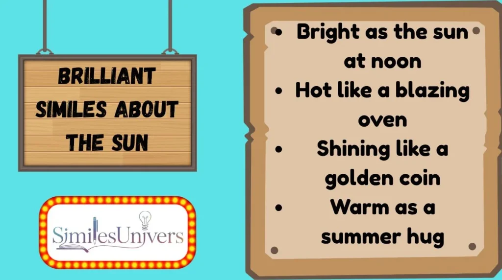 Brilliant Similes About the Sun