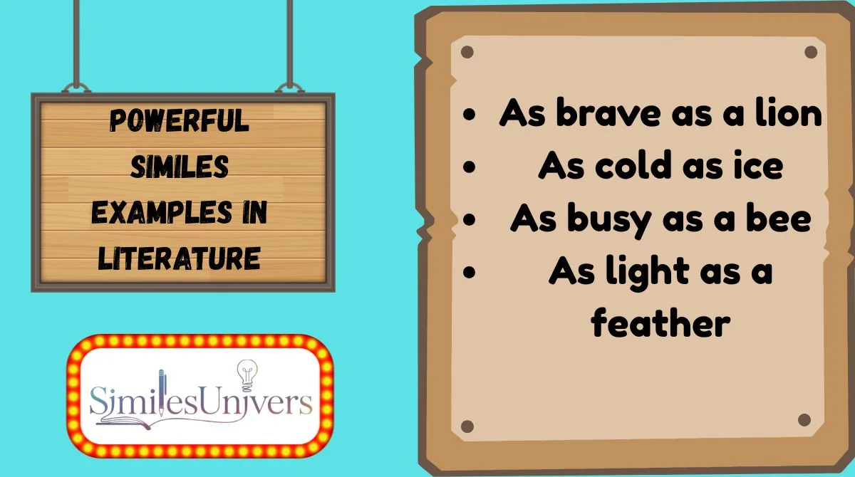 21+ Powerful Similes Examples in Literature That Make Writing Shine ...