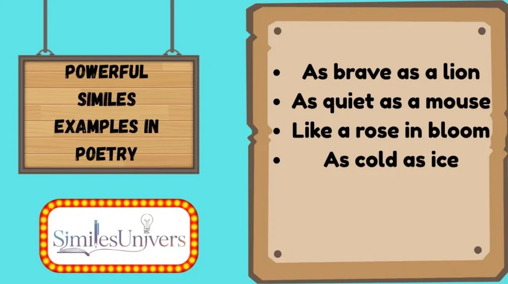 Powerful Similes Examples in Poetry