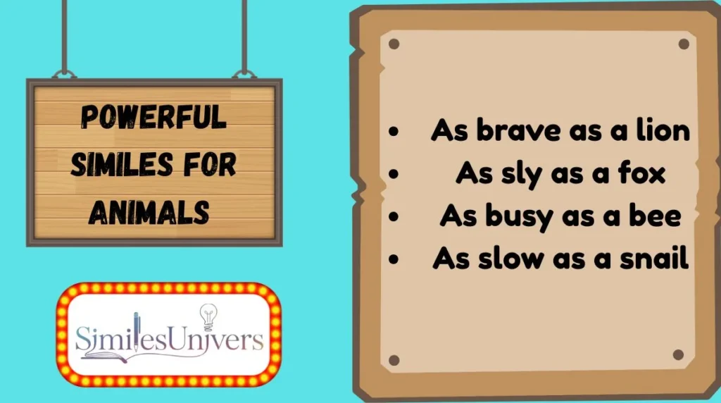 Powerful Similes for Animals