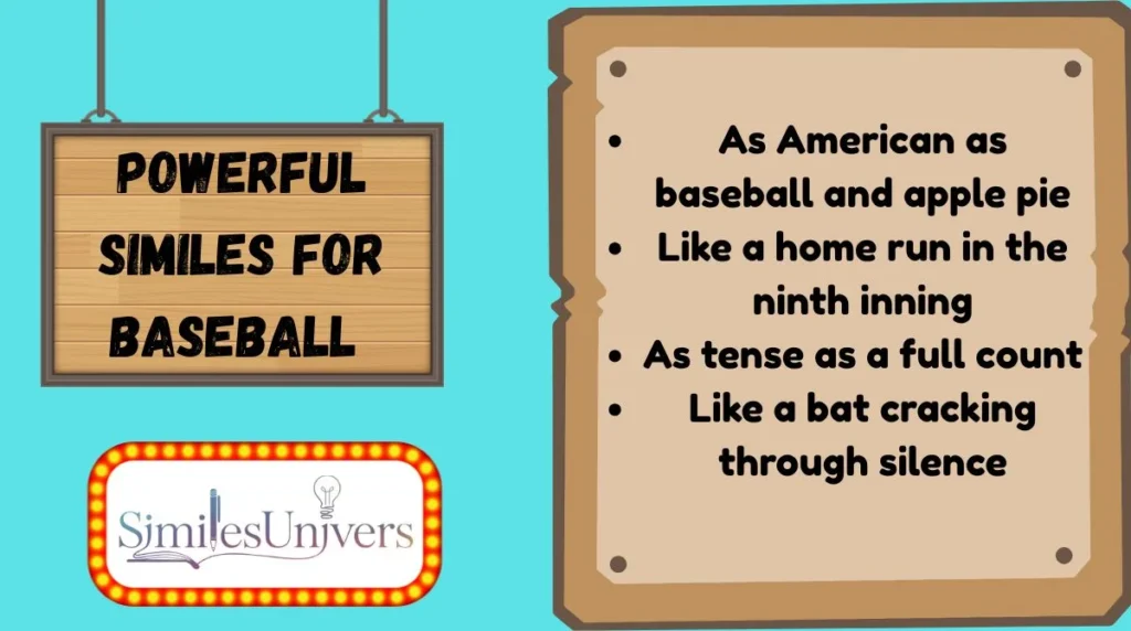 Powerful Similes for Baseball