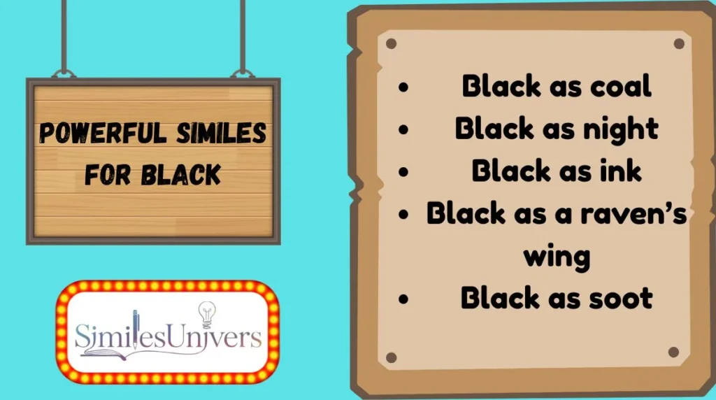 Powerful Similes for Black
