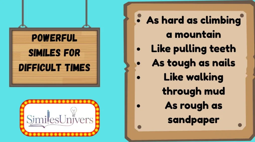 Powerful Similes for Difficult Times