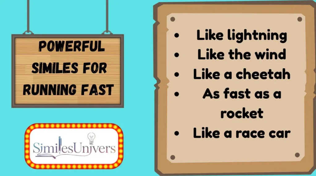 Powerful Similes for Running Fast