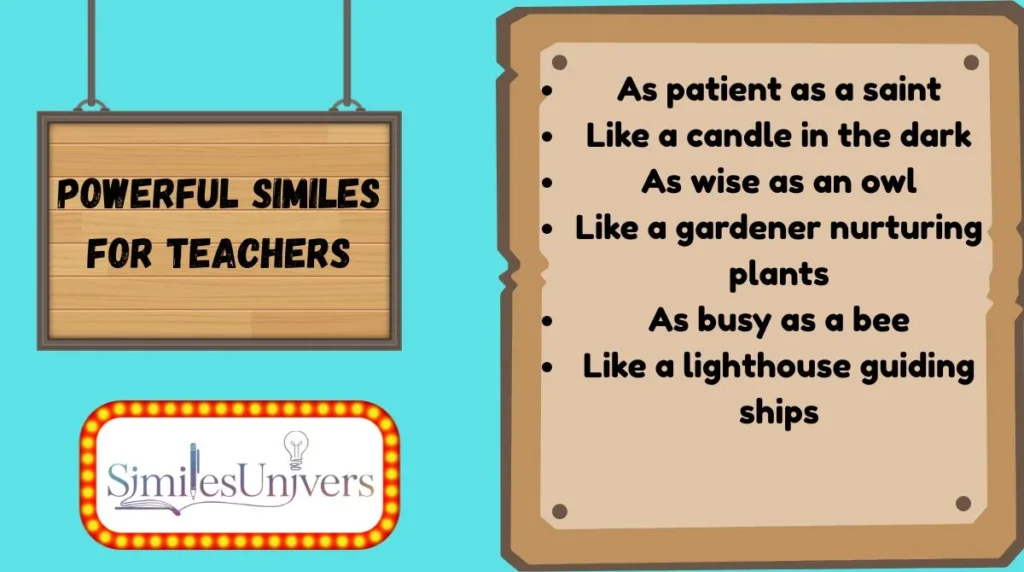 Powerful Similes for Teachers