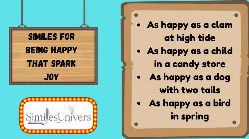 Similes for Being Happy That Spark Joy