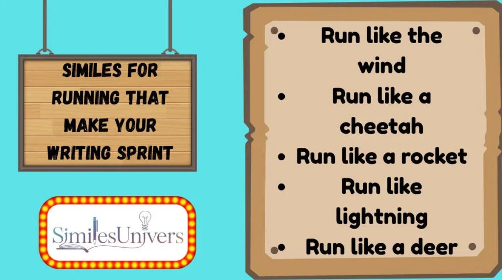 Similes for Running That Make Your Writing Sprint