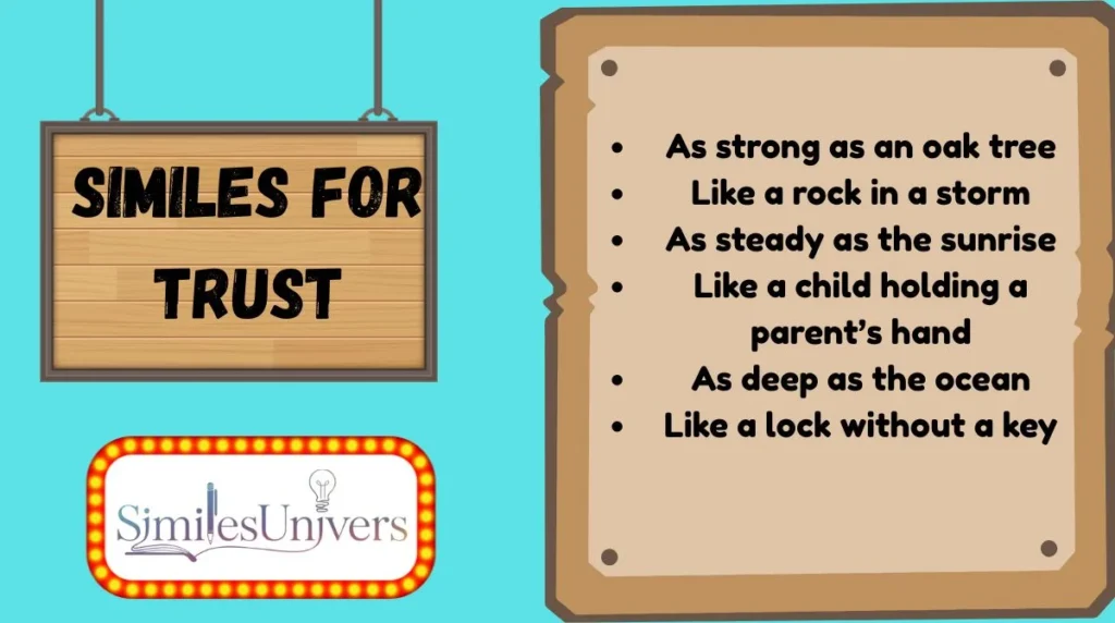 Similes for Trust