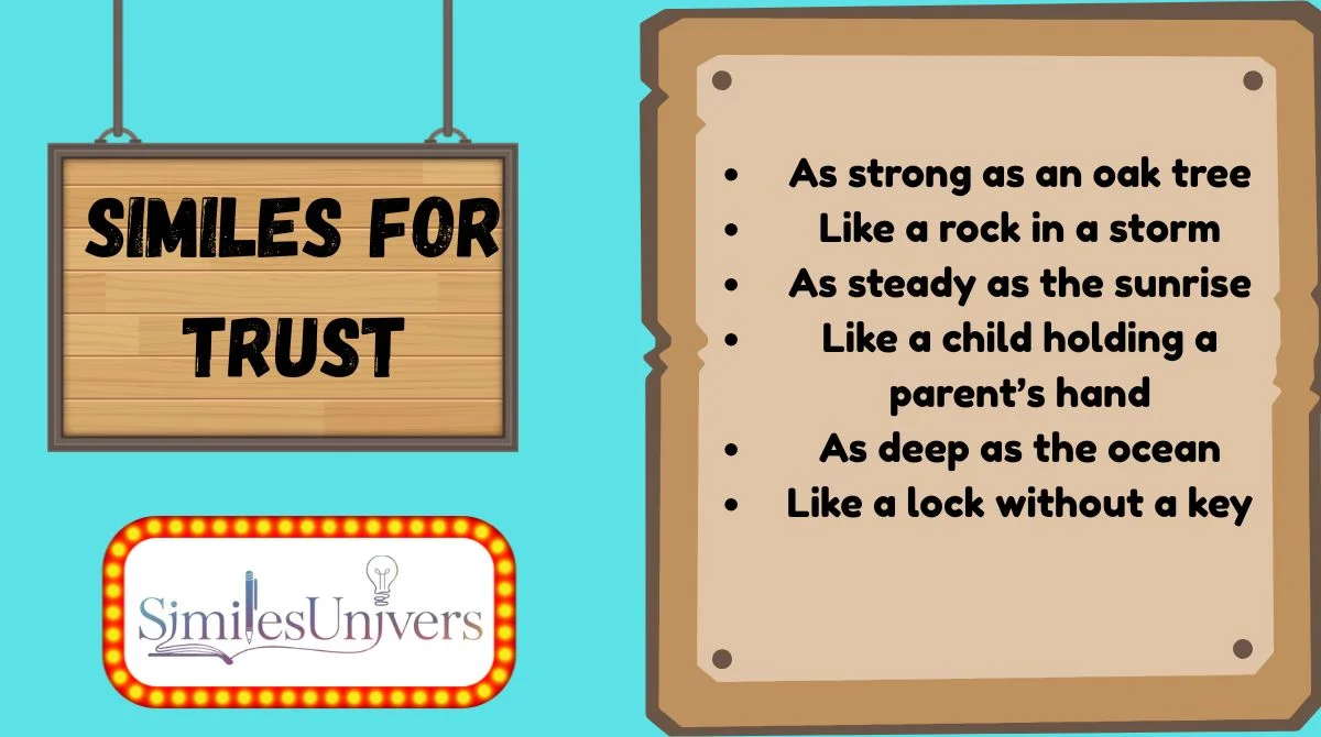 Similes for Trust