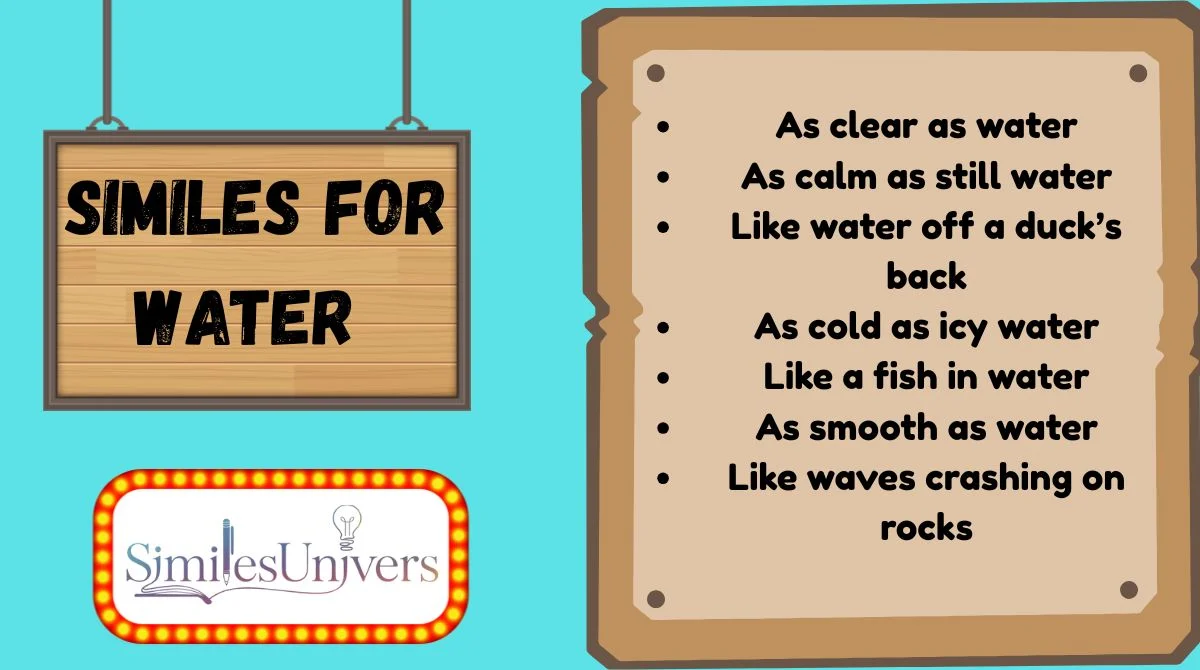 Similes for Water