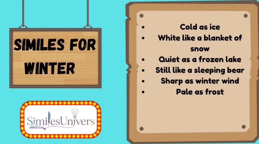 Similes for Winter