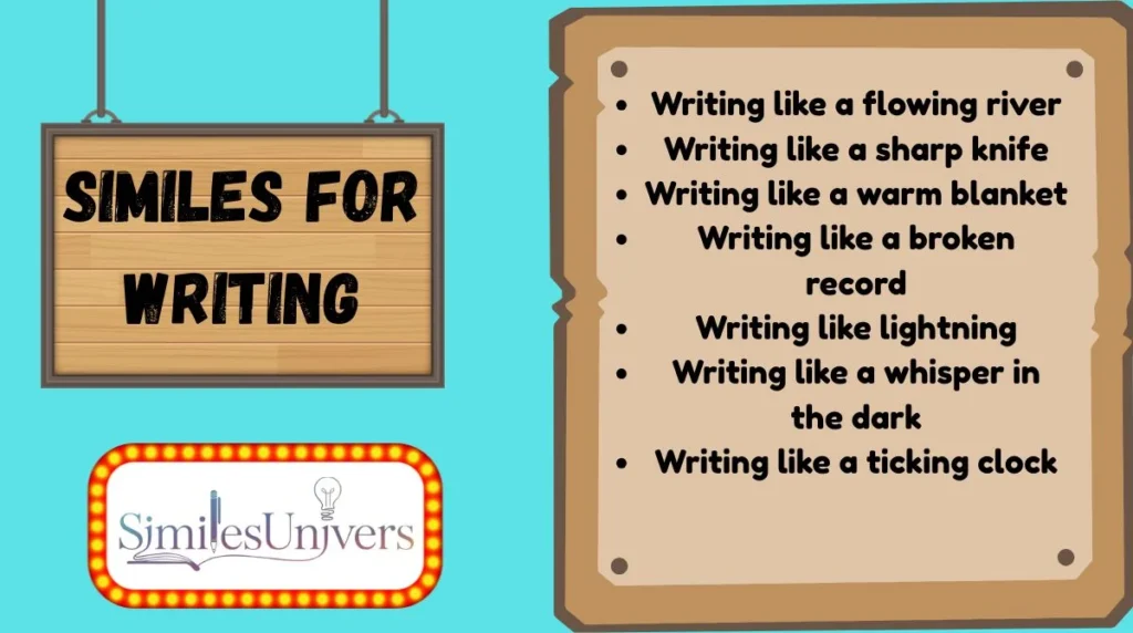 Similes for Writing