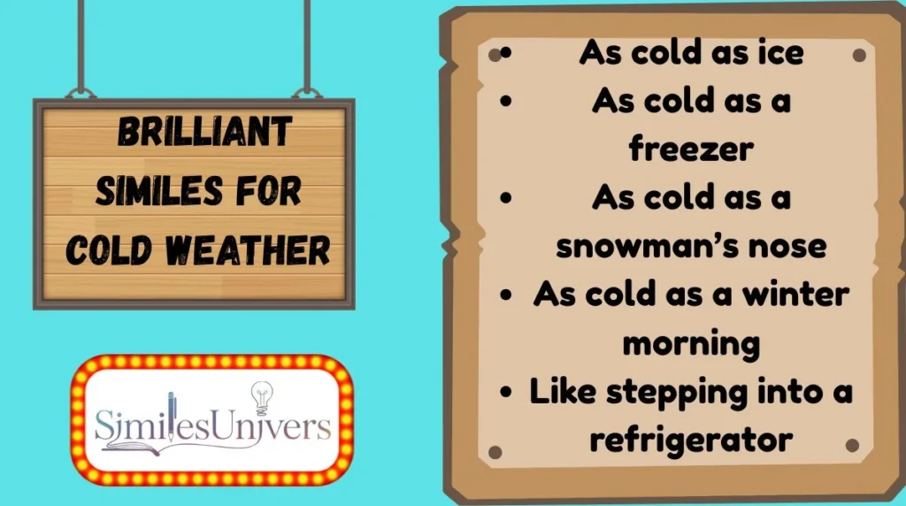Brilliant Similes for Cold Weather