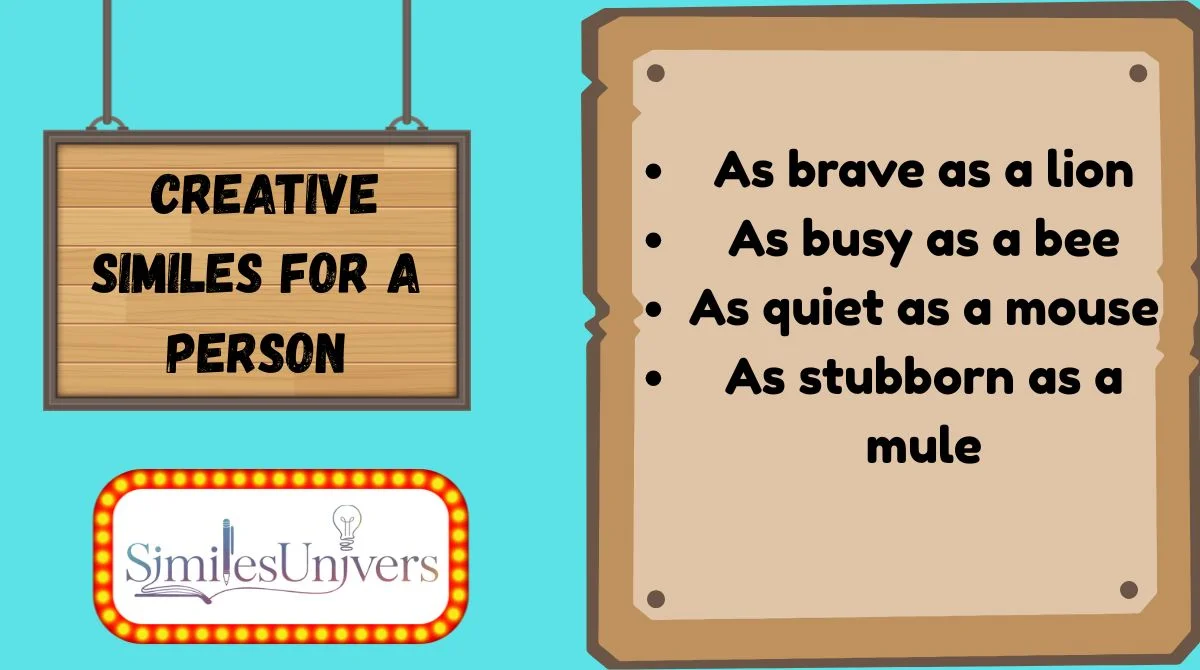 Creative Similes for a Person