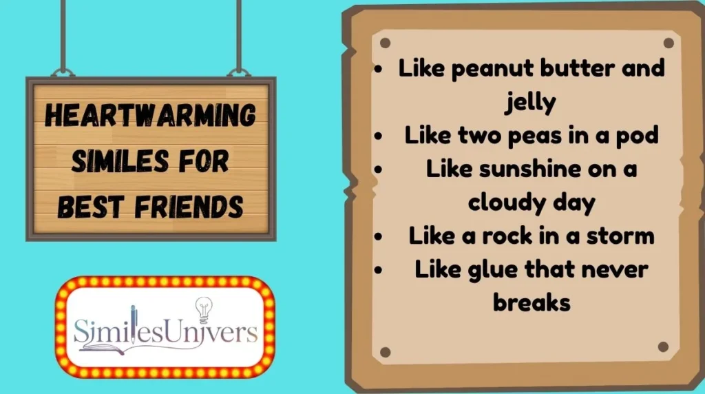 Heartwarming Similes for Best Friends