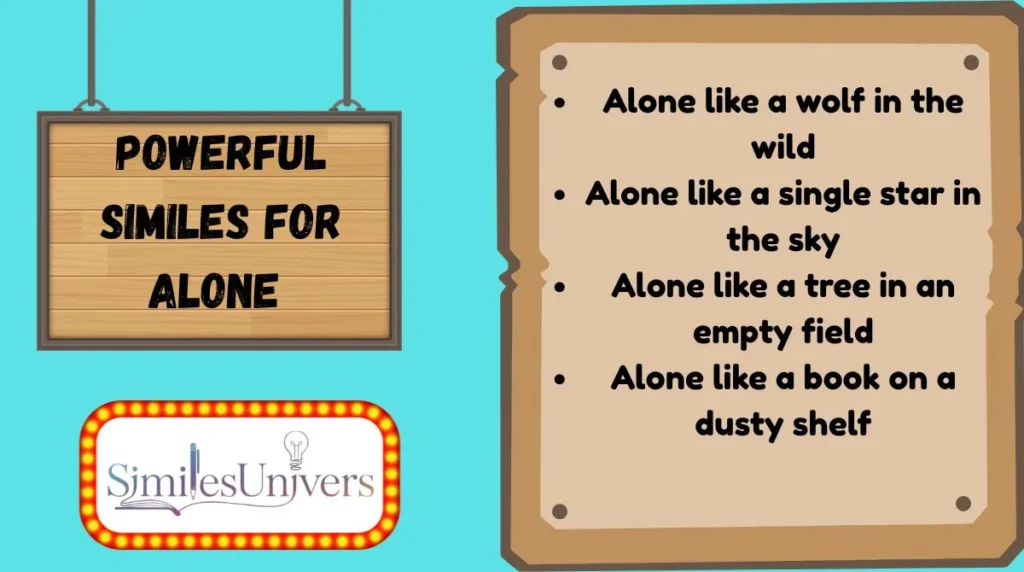 Powerful Similes for Alone