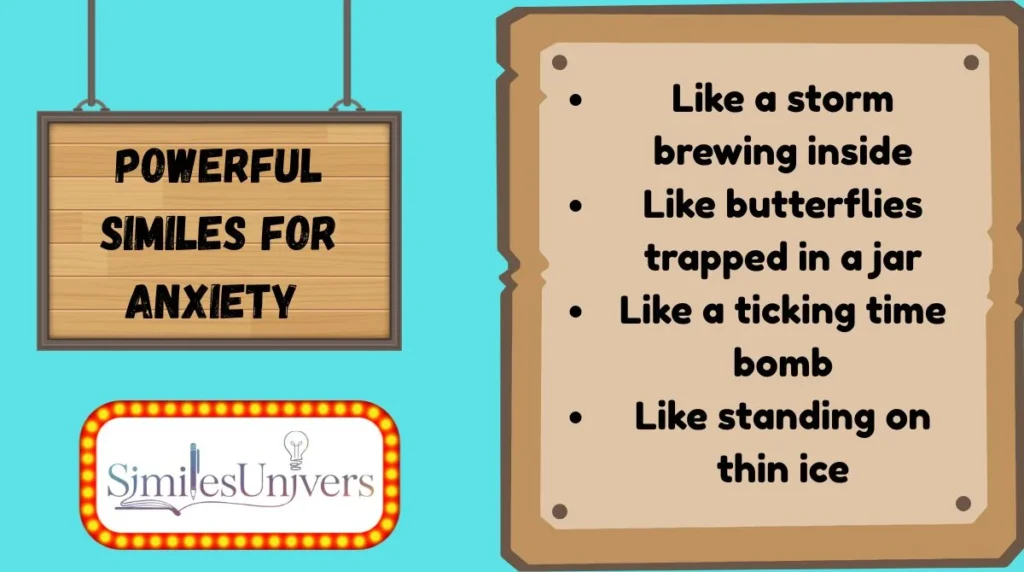 Powerful Similes for Anxiety