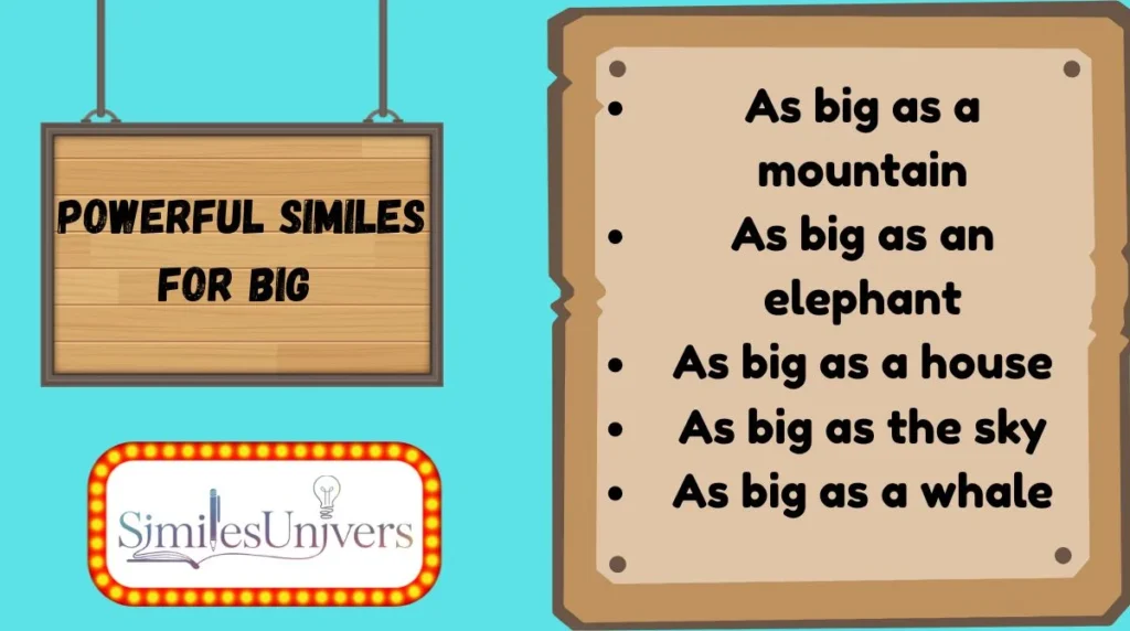 Powerful Similes for Big