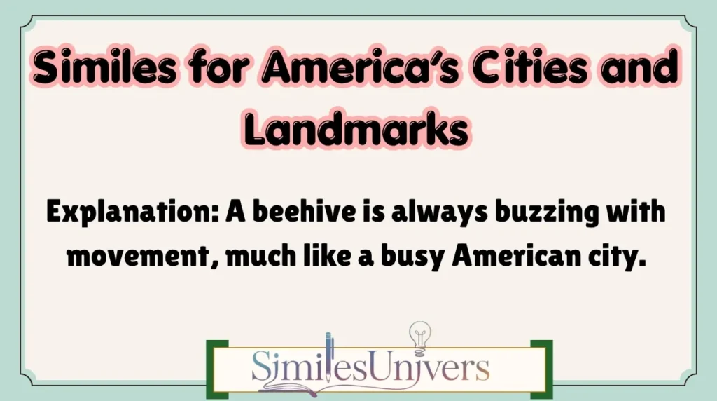 Similes for America’s Cities and Landmarks