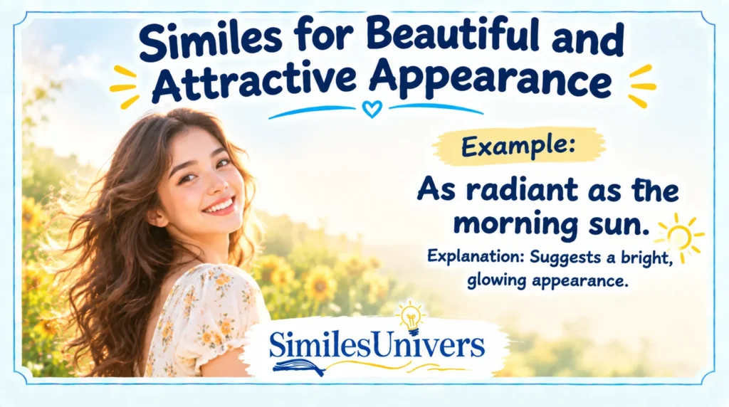 Similes for Beautiful and Attractive Appearance