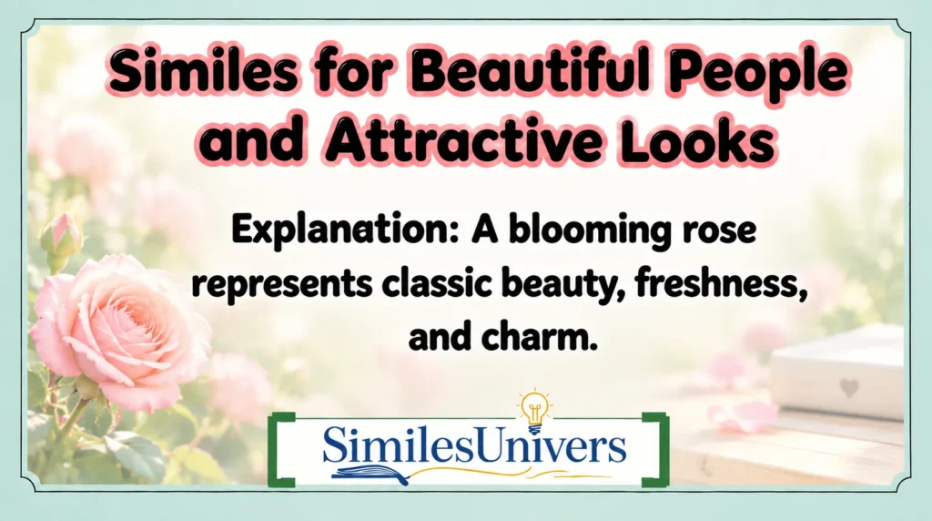 Similes for Beautiful People and Attractive Looks