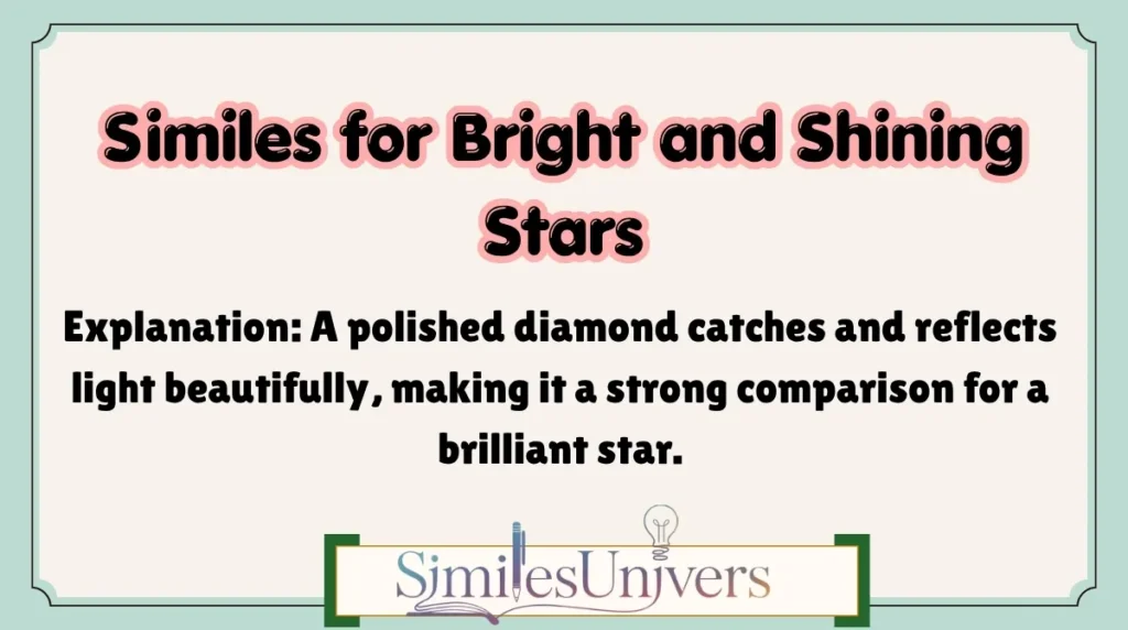 Similes for Bright and Shining Stars