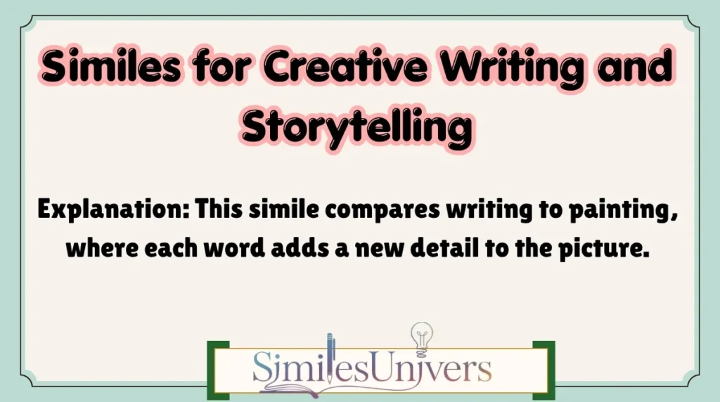 Similes for Creative Writing and Storytelling