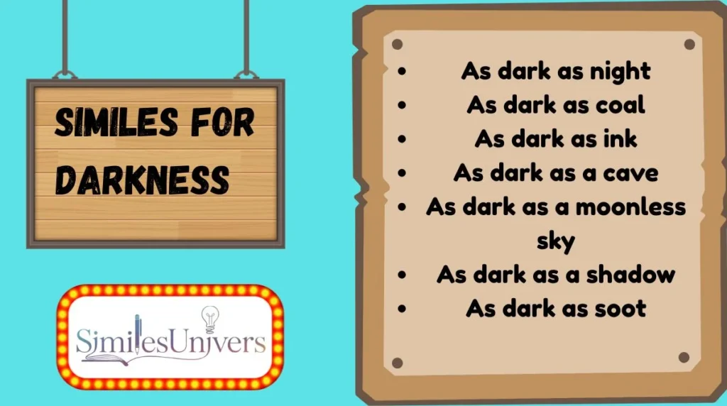 Similes for Darkness