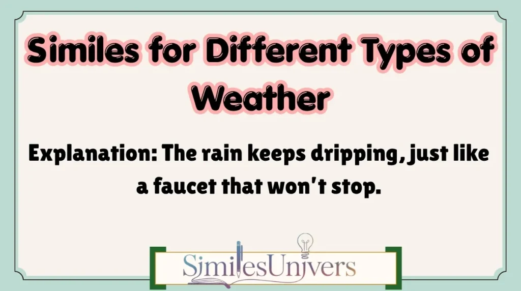 Similes for Different Types of Weather