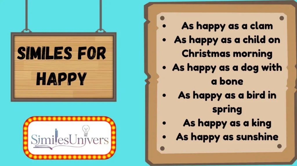 Similes for Happy