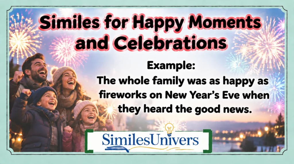 Similes for Happy Moments and Celebrations