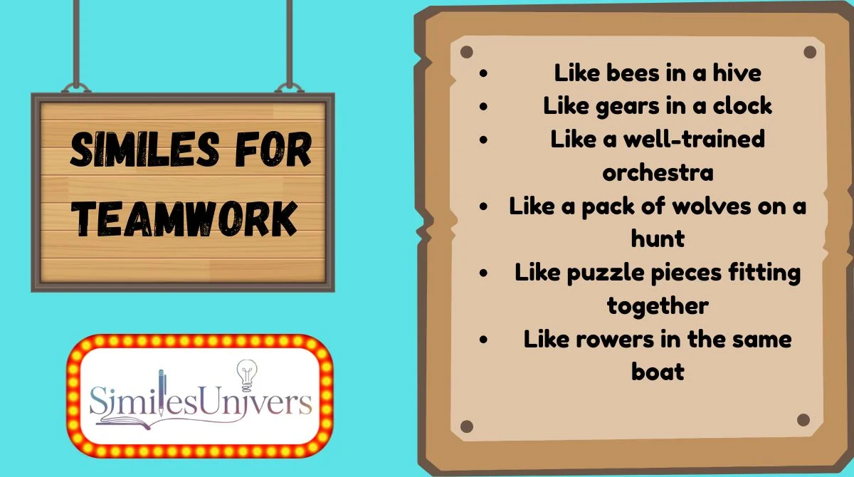 Similes for Teamwork