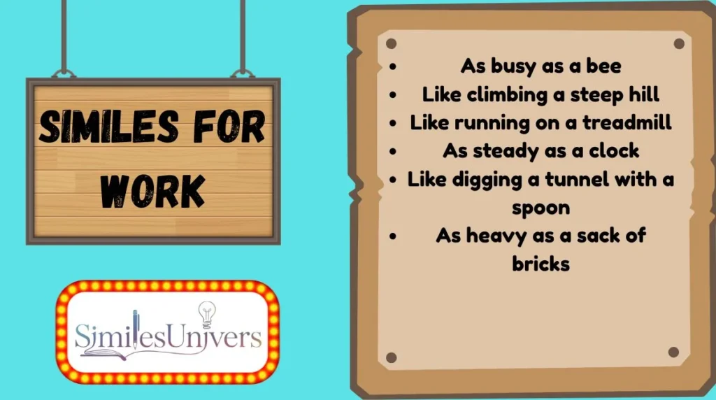 Similes for Work