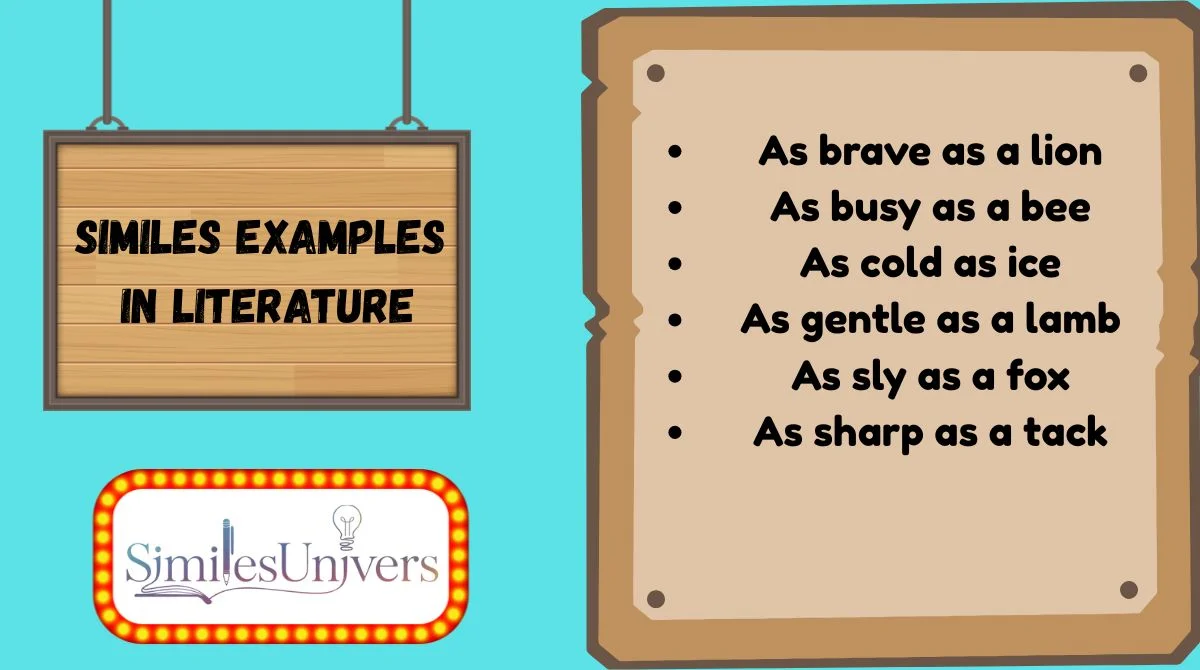 Similes Examples in Literature