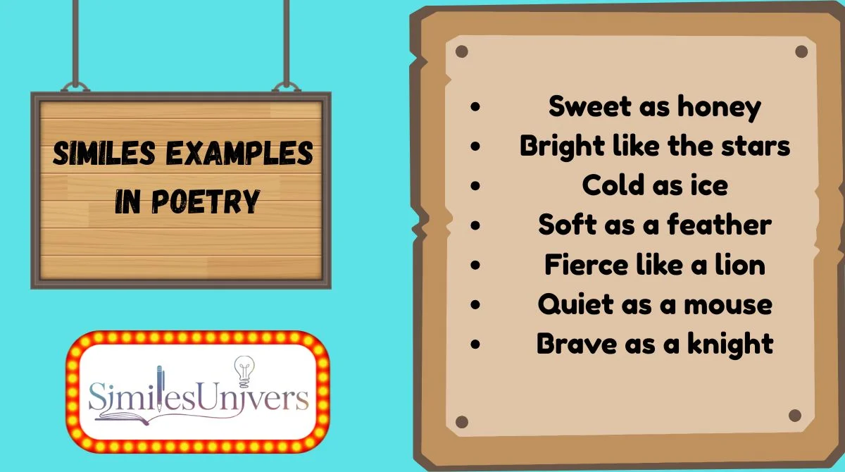 Similes Examples in Poetry