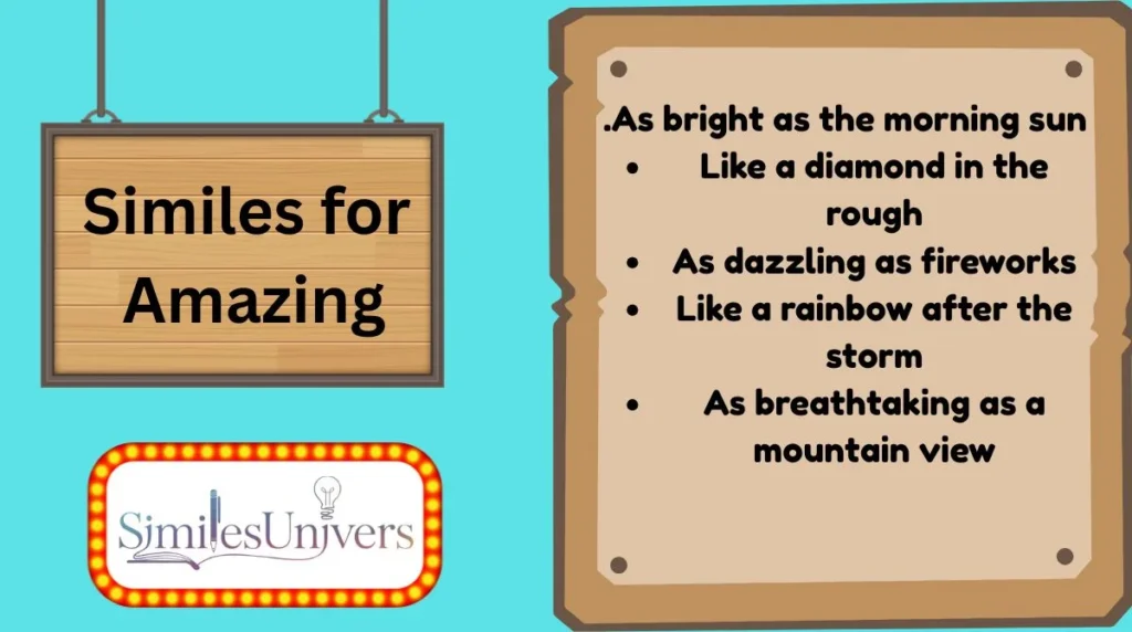 Similes for Amazing