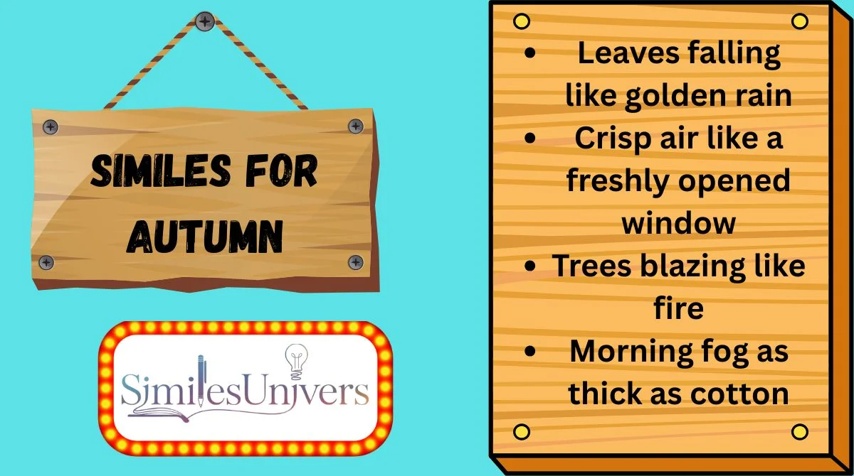 Similes for Autumn