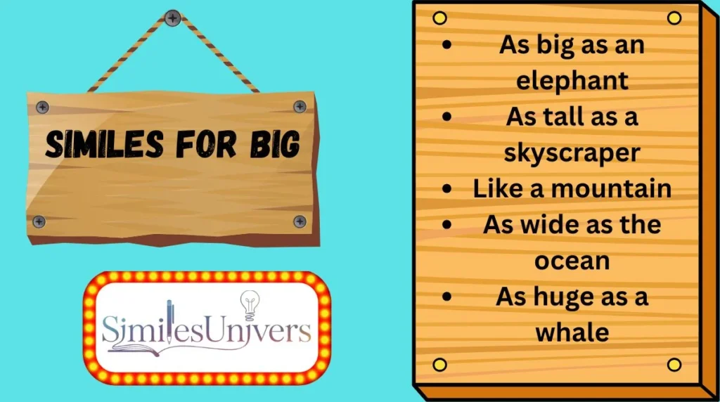 Similes for Big