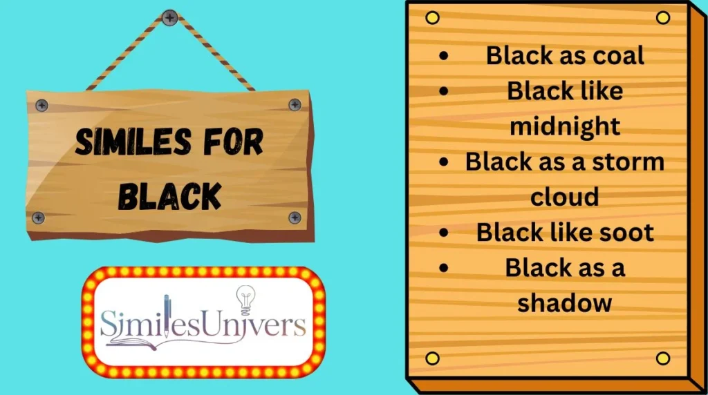 Similes for Black