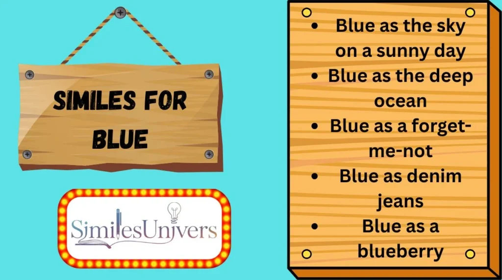 Similes for Blue