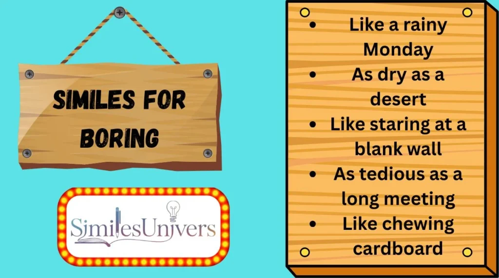 Similes for Boring