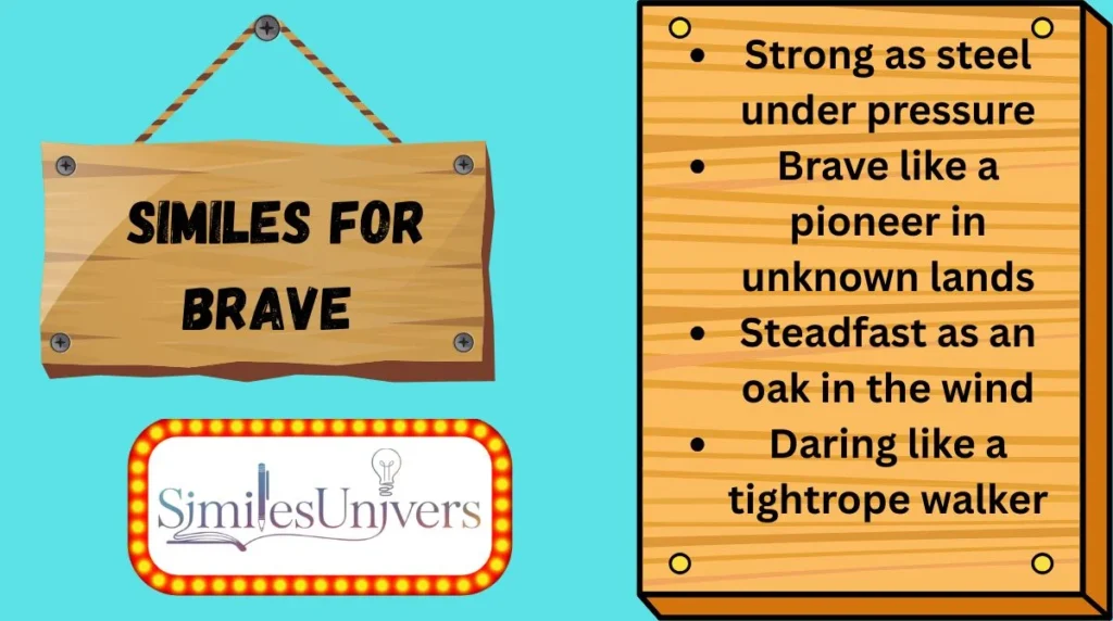 Similes for Brave