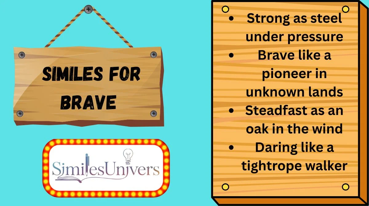 Similes for Brave
