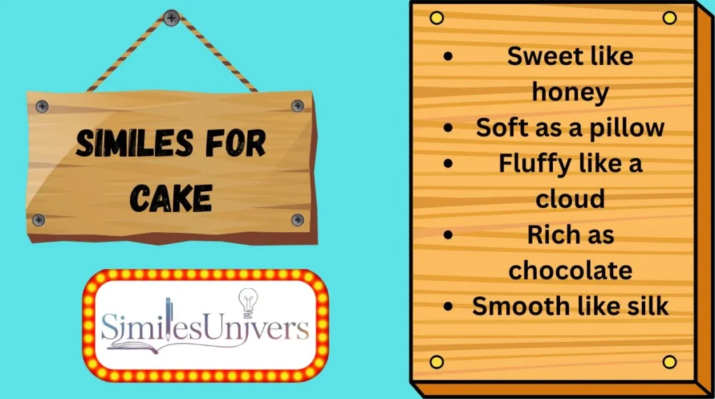 Similes for Cake