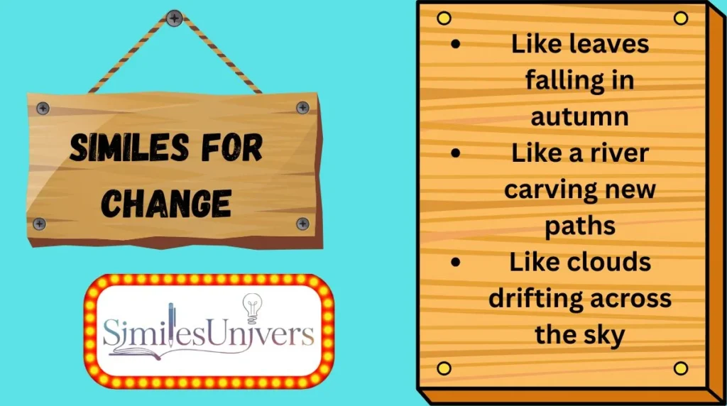 Similes for Change
