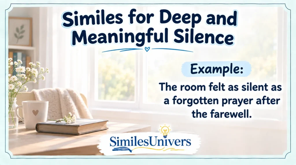Similes for Deep and Meaningful Silence