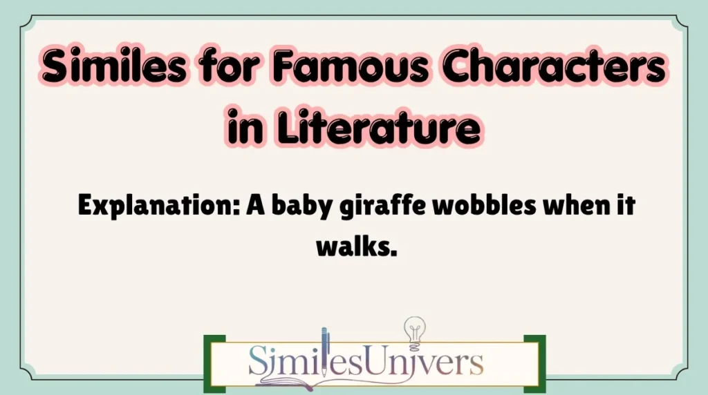 Similes for Famous Characters in Literature