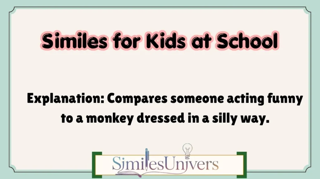 Similes for Kids at School