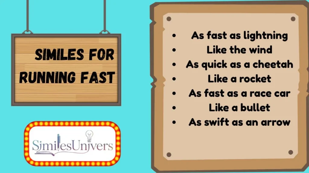 Similes for Running Fast
