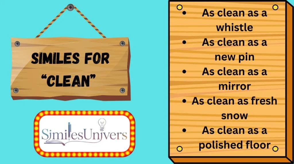 Similes for “Clean”